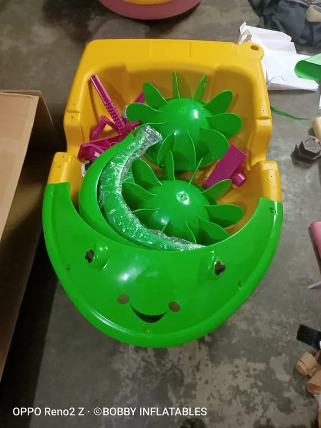 Green FRP Hand Paddle Boat