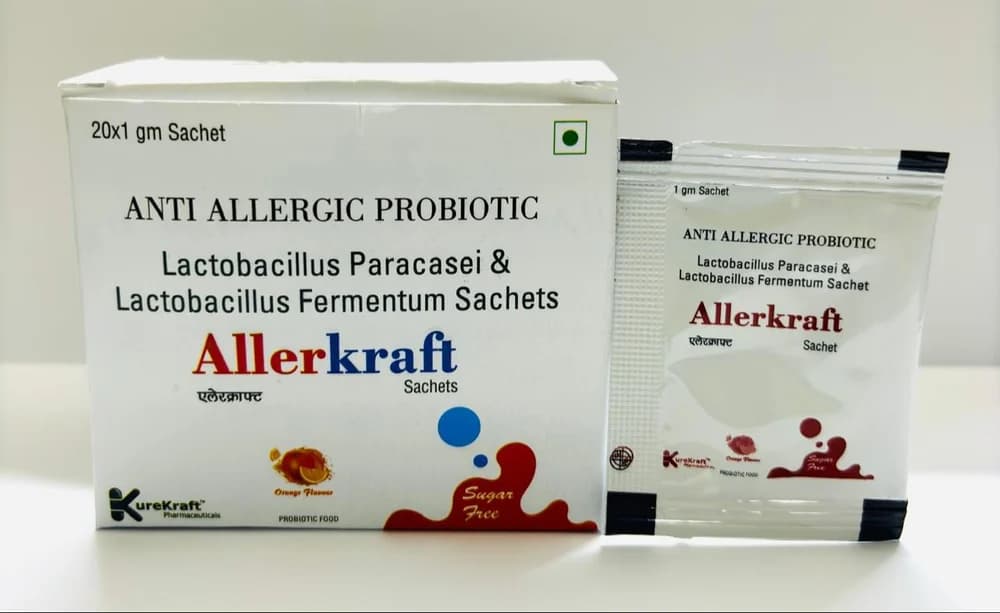 Lactobacillus Paracasei + Lactobacillus Fermentum 4 Billion CFU Sachets (AllerKraft)