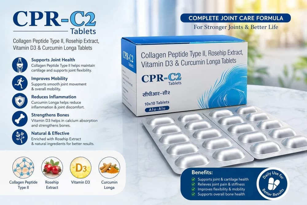 COLLAGEN PEPTIDASE TYPE II ROSEHIP EXTRACT VITAMIN D3 & CURCUMIN LONGA TABLET